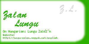 zalan lungu business card
